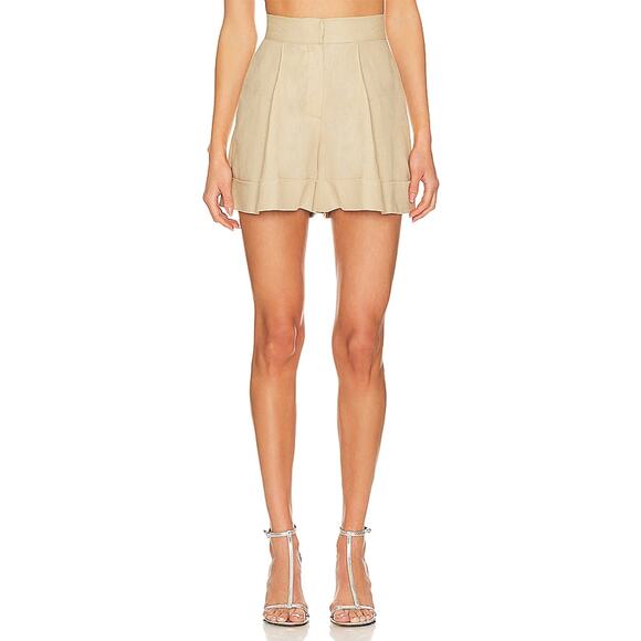 Selmacilek Beige Linen Short Size L